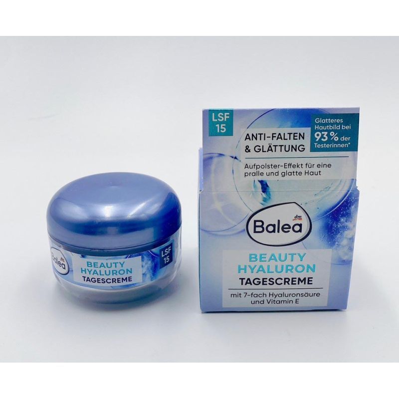 DM 芭樂雅 Balea Beauty 玻尿酸七倍保濕面霜／日霜 50ml (藍)