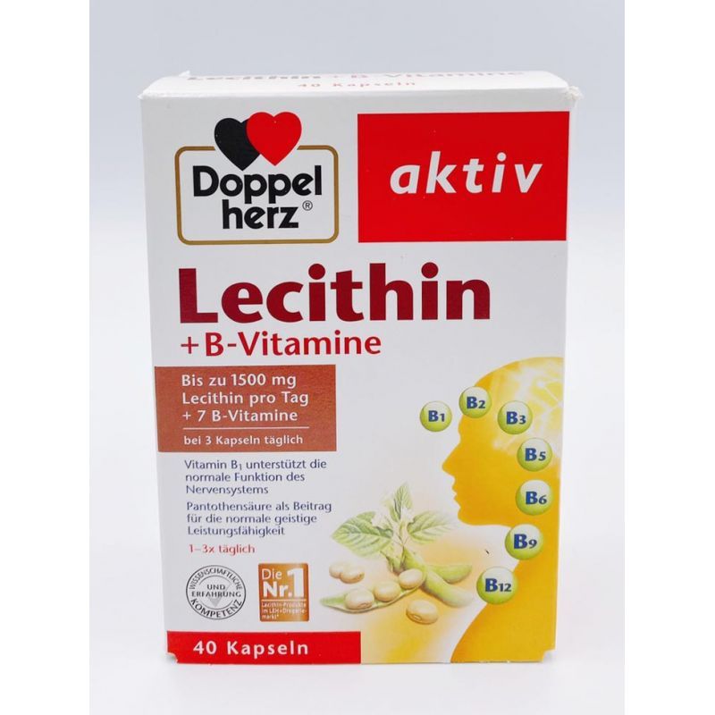 多寶雙心Doppelherz 卵磷脂 葉酸 7種維他命B 40入