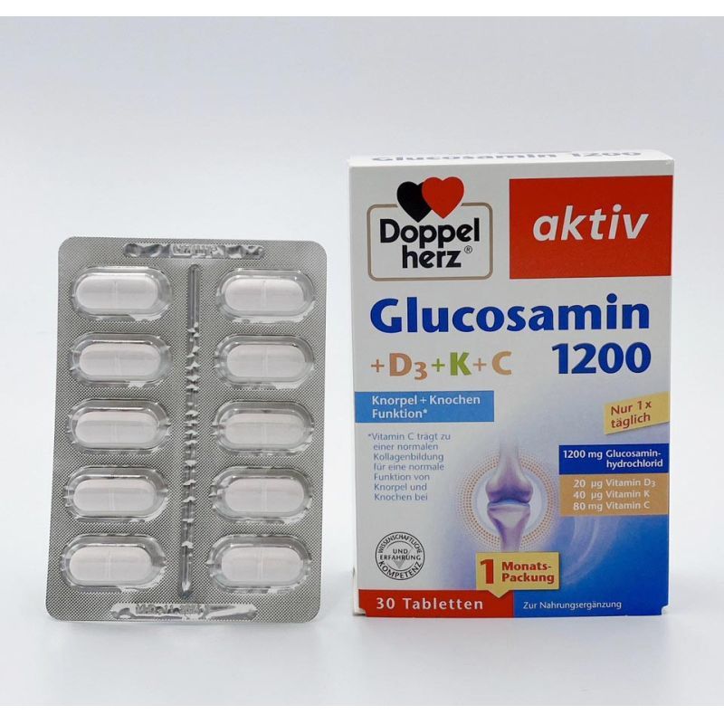 多寶雙心Doppelherz 骨膠原 葡萄糖胺 軟骨素膠囊 30錠 膠原蛋白 Gelenk 1200 Tablette
