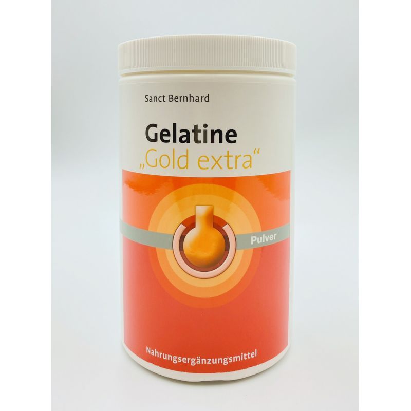 百年聖伯納德 Sanct Bernhard 水解膠原蛋白粉 Gelatine Gold extra 黃金加強版 525g