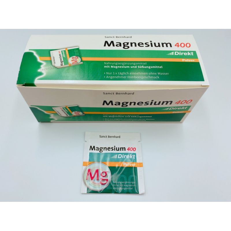 百年聖伯納德 Sanct Bernhard 鎂 Magnesium 400 Direkt Pulver 60包裝