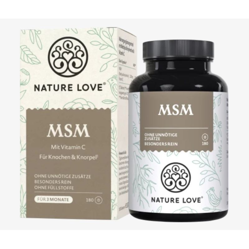 【素食】極推 骨膠原 軟骨素 膠原蛋白 180顆裝 MSM Nature Love Tabletten
