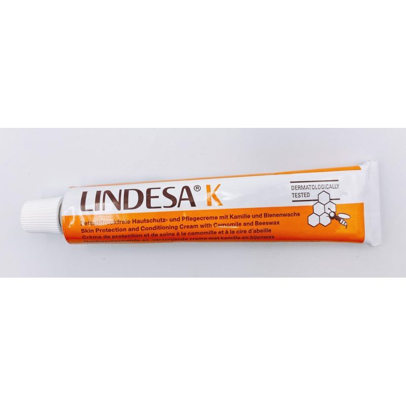 LINDESA 天然蜂蠟手霜 洋甘菊K 50ml-橘管(此為鋁軟管，外觀都會有折痕是正常的)