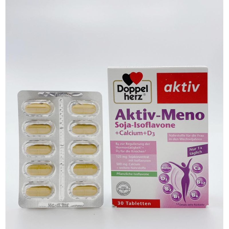 多寶雙心Doppelherz 大豆異黃酮 Aktiv-Meno 卵巢 更年期保養