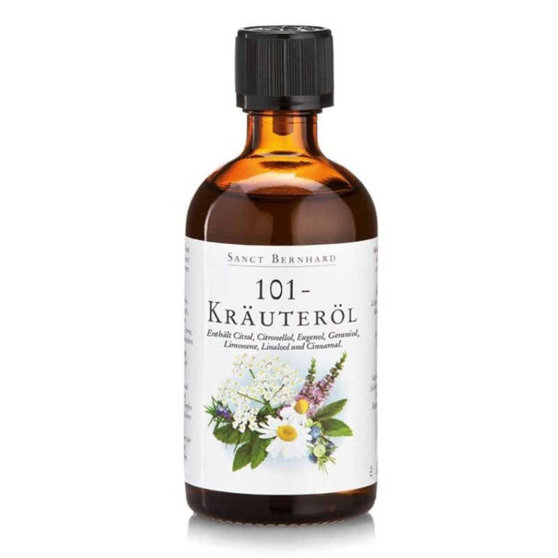百年聖伯納德 Sanct Bernhard草藥油   天然舒緩放鬆精油 101-Kräuteröl-100ml【按摩用，非薰香】