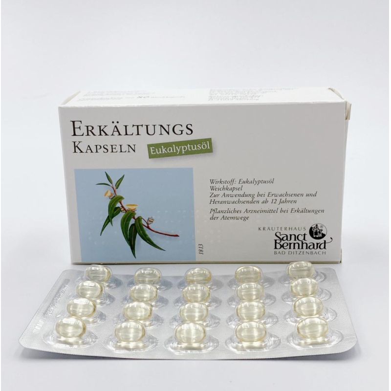 百年聖伯納德 Sanct Bernhard天然尤加利油 桉樹 膠囊 100mg 80入