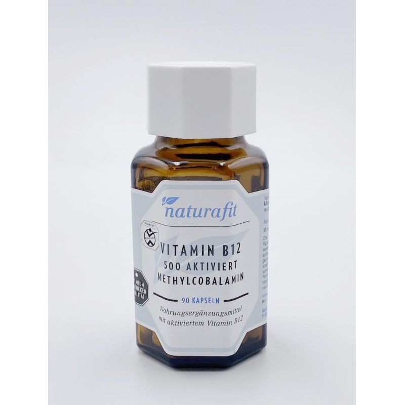 【素食】Naturafit 維生素B12 500活性膠囊 90顆
