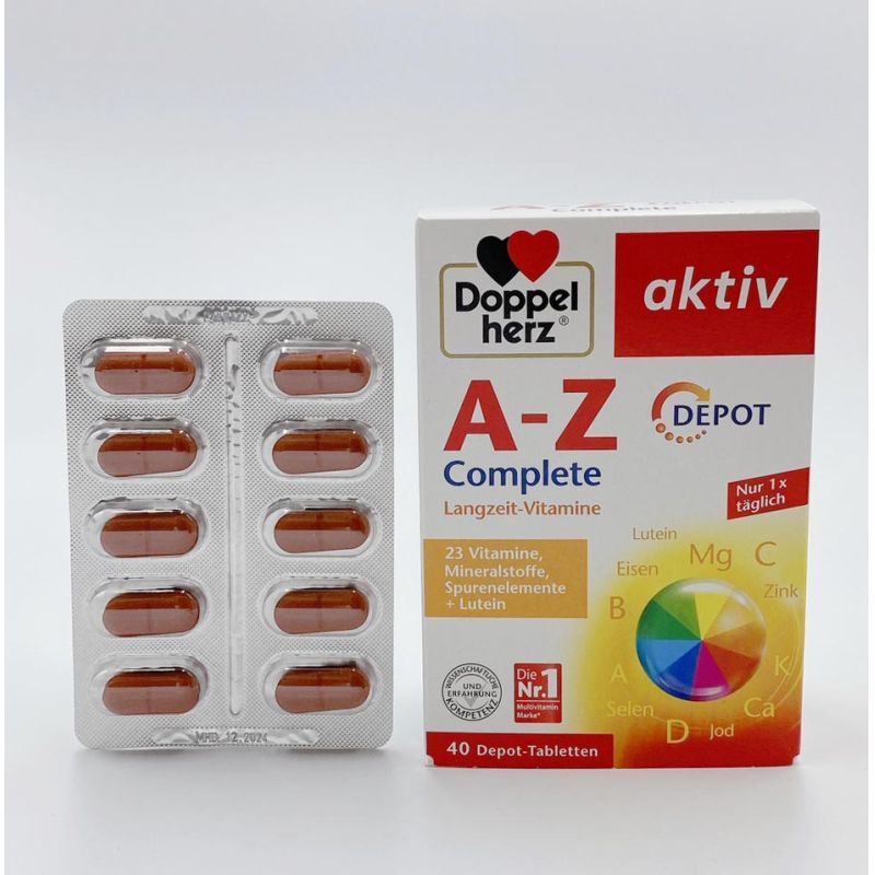 多寶雙心Doppelherz 每日A-Z綜合維他命+葉黃素 40顆