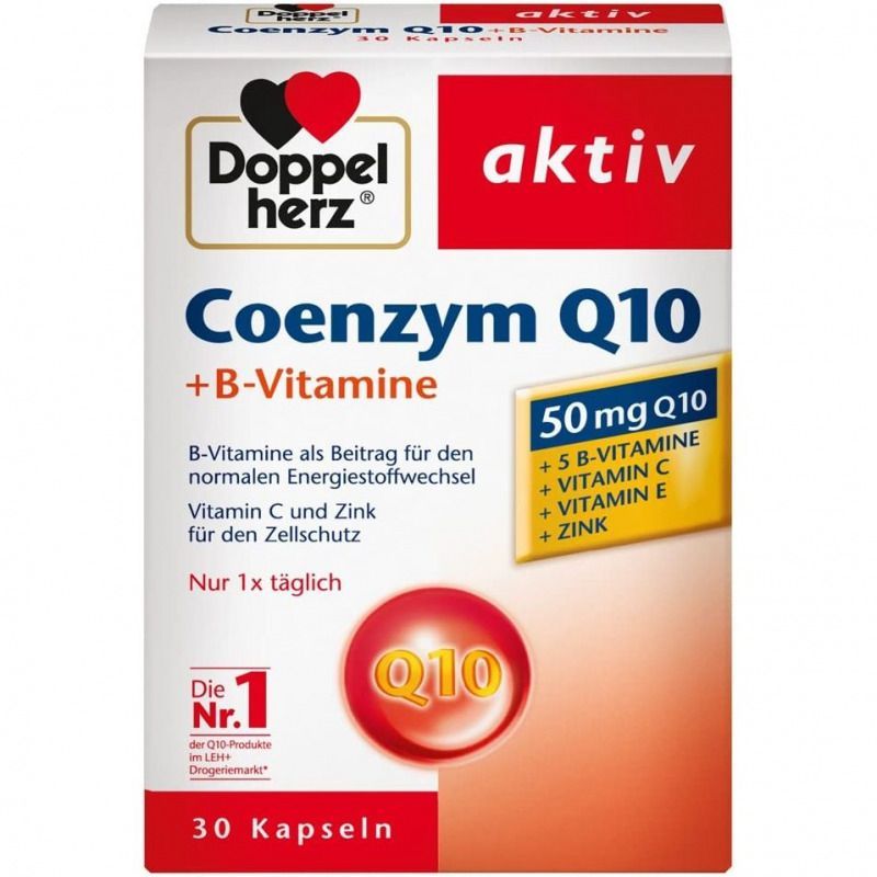 多寶雙心Doppelherz 輔酶 Q10 + B群維生素(30 粒)