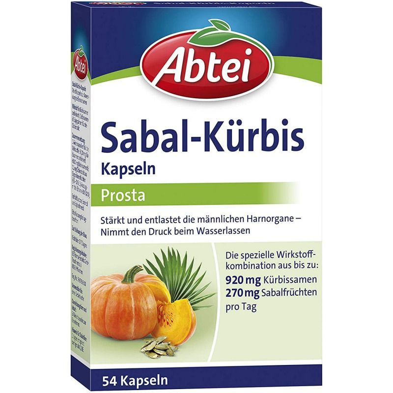 Abtei 南瓜籽油 泌尿膀胱尿頻尿急攝護腺前列腺 54粒