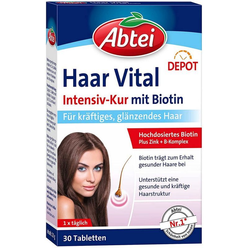 【素食】Abtei haar vital 護髮養髮補充片(掉髮 白髮 落髮) 30粒