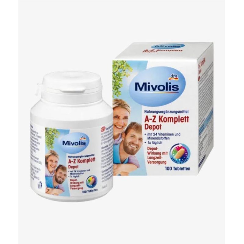 【素食】Mivolis 成人專用A-Z綜合維生素 礦物質微量元素100入