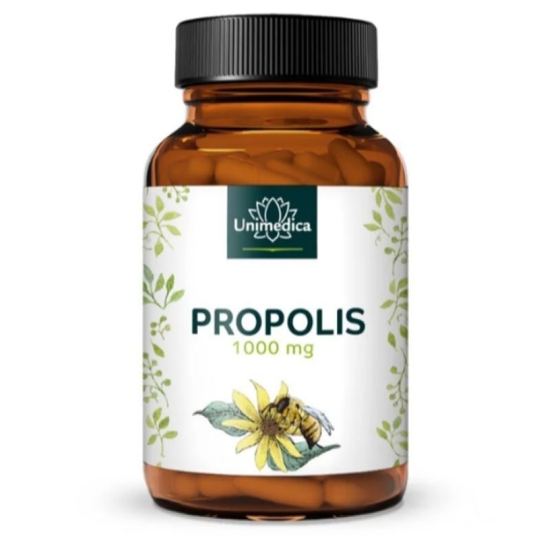 【素食】Unimedica Propolis  1000mg高濃度蜂膠 日常免疫力防護膠囊60入