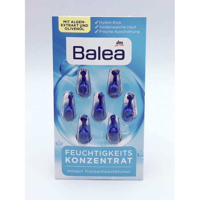 DM 芭樂雅 Balea時空膠囊精華（藍色）綠藻保濕精華膠囊-７入