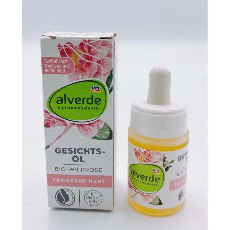 Alverde 天然有機野玫瑰系列 15ml 臉部精華液 Wildrose