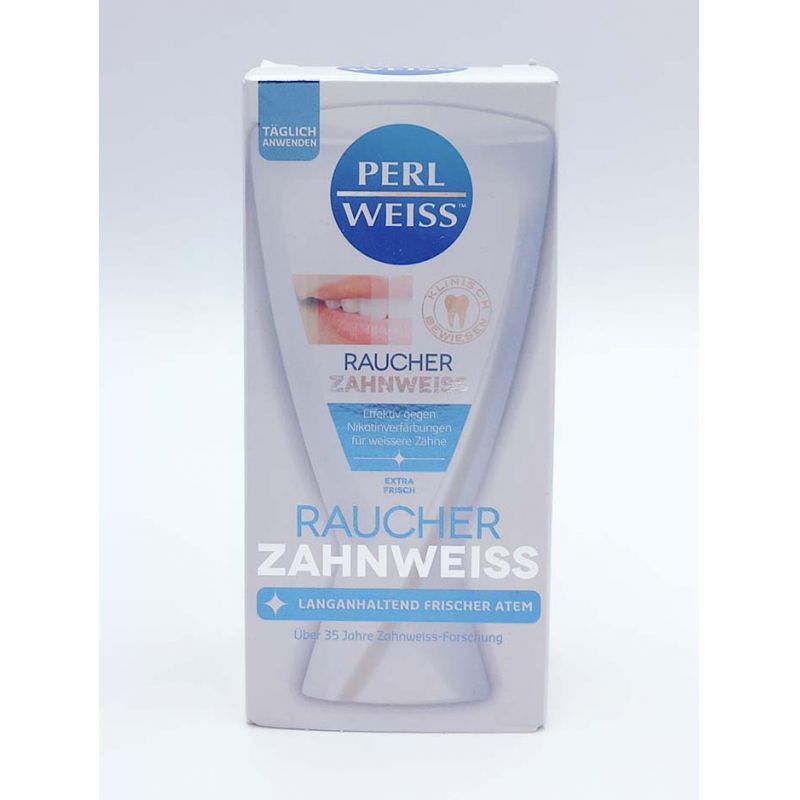 Perlweiss 菸溝咖啡溝牙膏50ml-藍款吸煙者適用